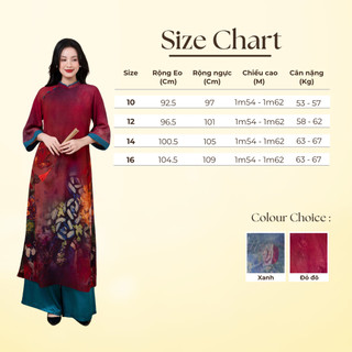 SWANLAKE | Áo Dài Cách Tân Nữ Phom Suông Cổ Trụ Chất Vải Đũi Bông In Hoa Tay Lỡ Đính Nút L13159