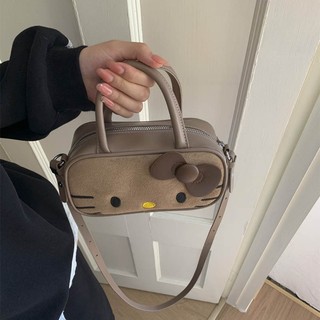 Túi xách Kitty dễ thương GC2 với thiết kế độc đáo dành cho nữ Túi đeo chéo Mini da lộn thời trang CG2