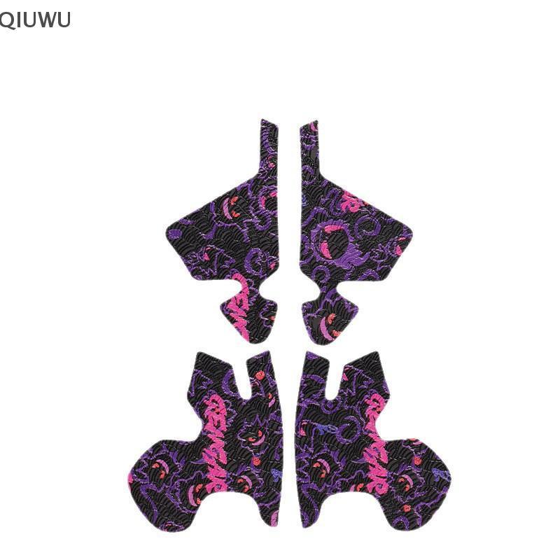 Nhãn dán chống trượt QIUWU cho Flydigi Vader 3 Pro Flydigi Vader 4 Pro Tay cầm trò chơi không dây Nút tay cầm chơi Game Bộ băng chống trượt.