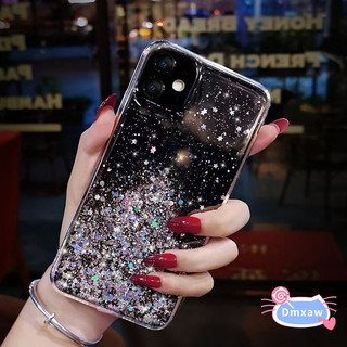 Ốp Điện Thoại Bling Cho Redmi 14C 13 13C 13R 12 12C 11A 10 Prime 10C 9T 9 9A 9C 9i 5G 4G Vỏ Sáng Lấp Lánh Trong Suốt Mềm Mại