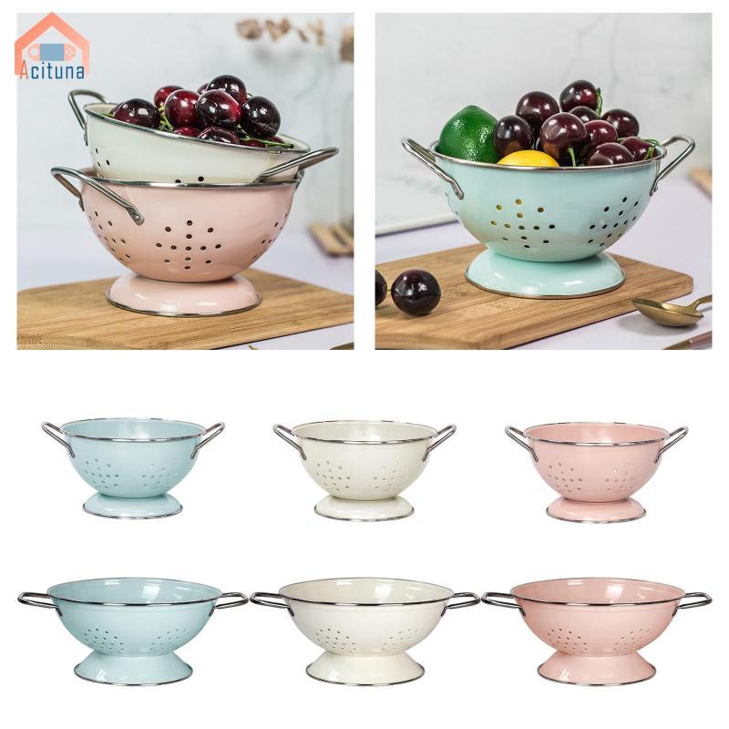 Men tráng Giỏ đựng trái cây thoát nước Bát phục vụ Đĩa lọc rau quả Thực phẩm