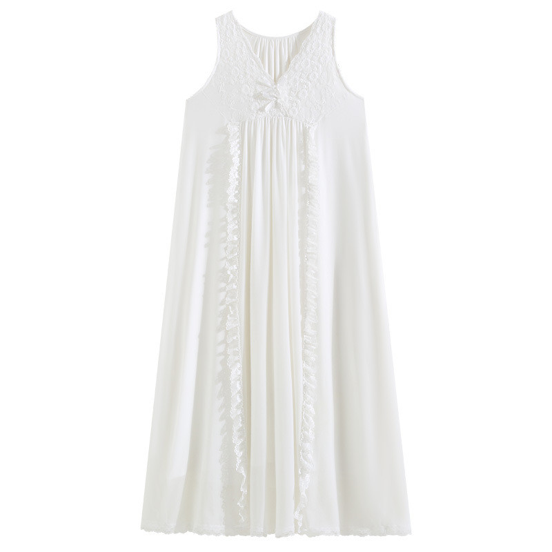 Bộ Đồ Ngủ Nữ Cotton Ren Phong Cách Vintage