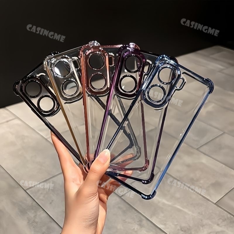 Ốp Bảo Vệ Ống Kính Mạ OPPO A6x 2025 Cho OPPO A6x OPPOA6x A6 X 6x Pro 4G 5G 4 Góc Bảo Vệ Chống Sốc Ốp lưng Chống Sốc