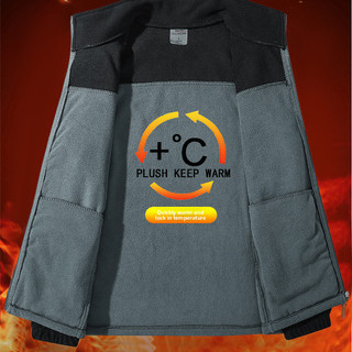 Oversize Nam Dày Cực Lông Cừu Đứng Cổ Áo Mùa Đông Ấm Áp Ngoài Trời Áo Cardigan