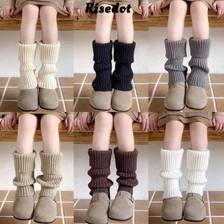 Dụng cụ sưởi chân RISEDOT tất dày dệt kim phong cách Gothic Y2K