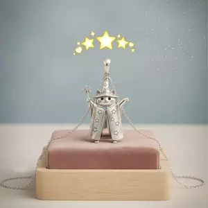 Vòng cổ mèo dễ thương Phù thủy Mũ ma thuật Thiết kế Mặt dây chuyền Niche Dây chuyền xương đòn tinh tế cao cấp độc đáo