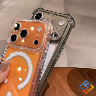 Ốp Điện Thoại Chống Sốc Túi Khí Bốn Góc Cho IPhone 17 Pro Max 11 12 13 14 15 16 Pro Max 14 / 15 / 16 Plus Vỏ Mềm Trong Suốt Từ Tính Ốp Lưng