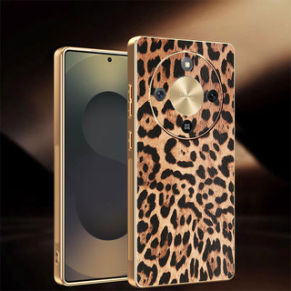 Ốp lưng 5G Honor X9d Honorx9d Họa tiết da ca rô sang trọng Vỏ điện thoại vàng mạ điện Bảo vệ chống sốc Ốp lưng thời trang cứng