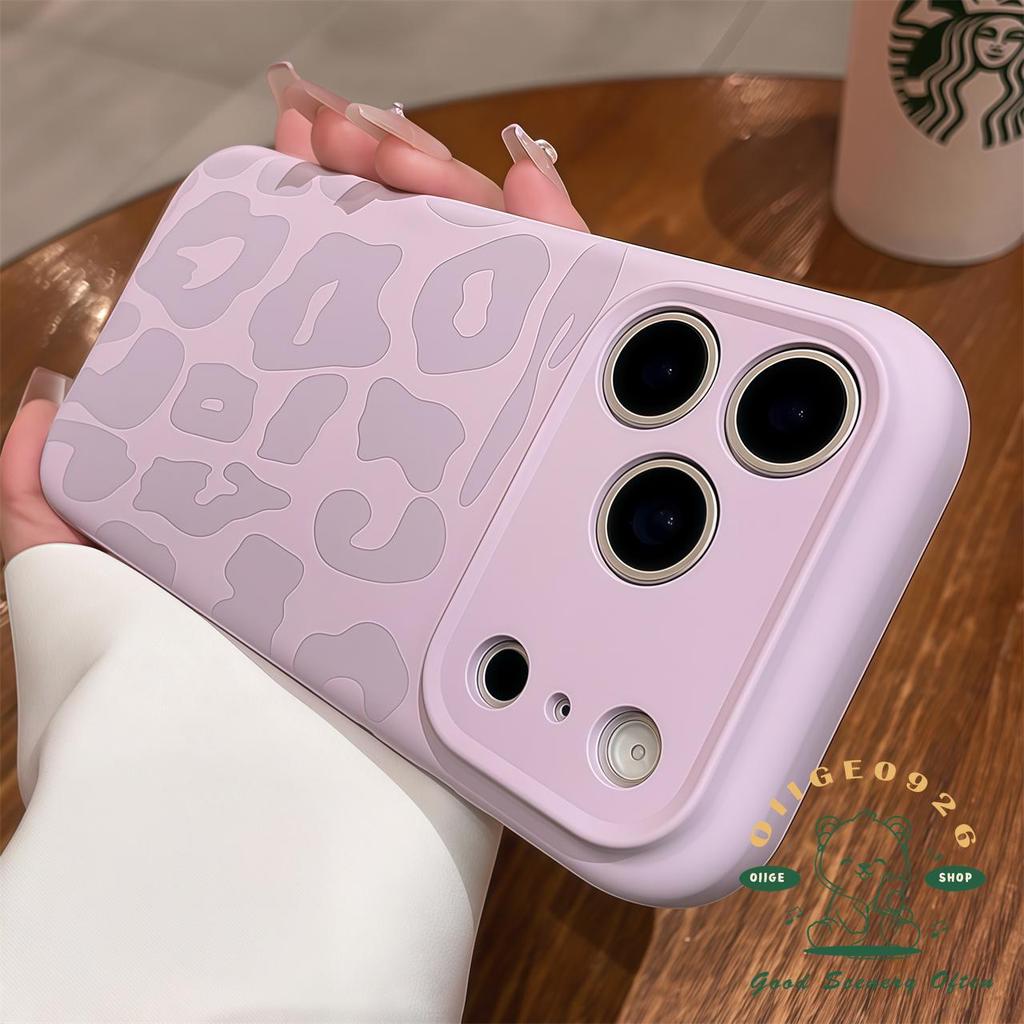 【 Ốp lưng iPhone17 】 Vỏ điện thoại in hình con báo lỏng màu iphone17 Pro Max 16 cho vỏ iPhone Vỏ mềm silicon TPU chống sốc