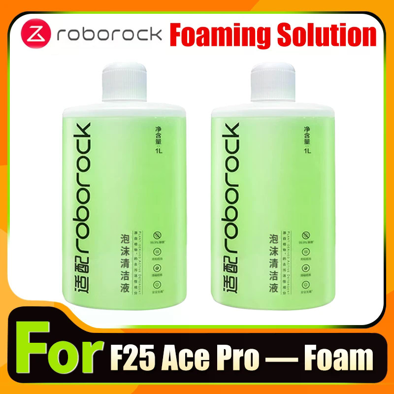 Chất Lỏng Cho Roborock F25 Ace Pro-Foam Phần Máy Hút Bụi Dung Dịch Vệ Sinh Chất Lỏng Phụ Kiện 1L