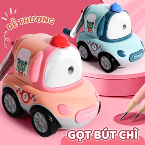 Gọt bút chì ô tô tự động siêu đáng yêu, đồ chuốt bút chì hoạt hình đa năng chất lượng cho bé sử dụng