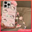 Ốp Lưng Cho OPPO A60 A54 A5i A16 A3X A3 Pro A15 A16K A15 A17 A92 A57 A3s A5s A74 A18 A31 A52 A95 A55 A38 A12 Trái Tim Tình Yêu Mèo Kitty 3D Nơ Búp Bê Vòng Tay Họa Tiết Da