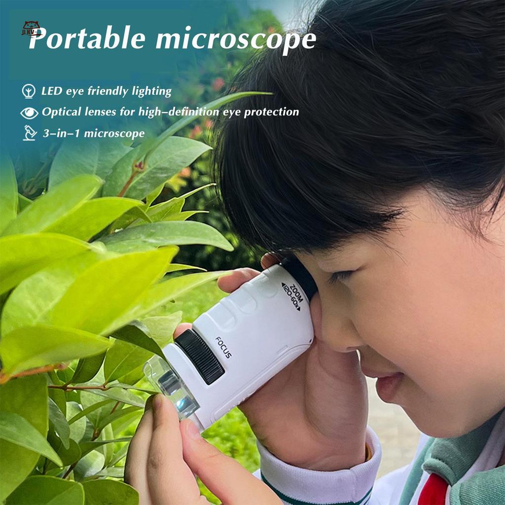 Khoa Học Cầm Tay Sinh Học Kính Hiển Vi Đồ Chơi Di Động Vui Nhộn Kid Thí Nghiệm Khoa Học Bỏ Túi Kính Hiển Vi Cho Trẻ Em Học Sinh Tại Nhà Đồ Chơi Học Tập