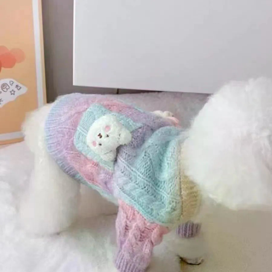 Áo len mùa thu cho thú cưng Teddy / Bichon / Pomeranian / Schnauzer Chó nhỏ