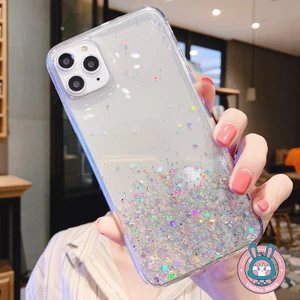 Ốp Điện Thoại Trong Suốt Lấp Lánh Sáng Cho Samsung Galaxy A56 A36 A26 A35 A55 A54 A51 M40S A50 A50S A30S A32 A25 A24 A23 M23 F23 5G 4G Vỏ Điện Thoại Mềm Sang Trọng Dễ Thương Chống Sốc Ốp Lưng