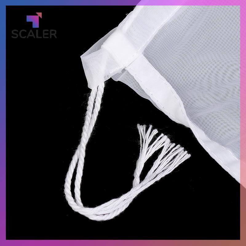 Túi lọc sữa đậu nành SCALER 100 lưới Túi lọc mịn có thể tái sử dụng Nước ép cà phê Đậu nành Túi lọc dây rút sữa tại nhà Máy lọc thực phẩm nhà bếp.