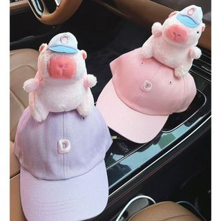 Mũ bóng chày Capybara – Mẫu mũ đôi cha mẹ & bé, chất cotton thoáng khí, che nắng mùa xuân