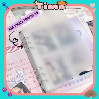 Index A5 Nhựa Trong Bìa Phân Trang Sổ Còng Trang Trí Album Idol Timo VPBL05