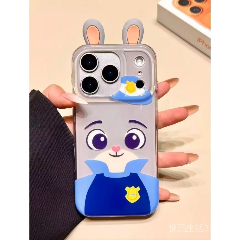 Phiên bản dễ thương Judy Nick Thích hợp cho iPhone16promax17 Vỏ bảo vệ 15 13 12 11 Kết cấu da 14PRO