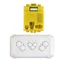 SMILE Xe Điện RC, Trắng Vàng Trẻ Em Xe Điện Điều Khiển Từ Xa, HH2511 Nhựa RC Thu RC RC RC Phụ Kiện