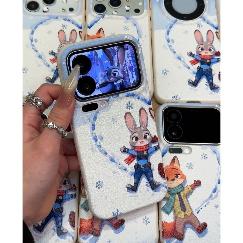 ✨Spot】[Ốp điện thoại Judy Nick Snow Love] ốp lưng iphone 17air/iphone 16promax/15pro/14plus, Cặp đôi