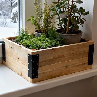 Nẹp góc sắt gia cố lớn bền bỉ - 90° Giá đỡ hình chữ L để xây dựng giường trồng trong vườn & chậu trồng ngoài trời