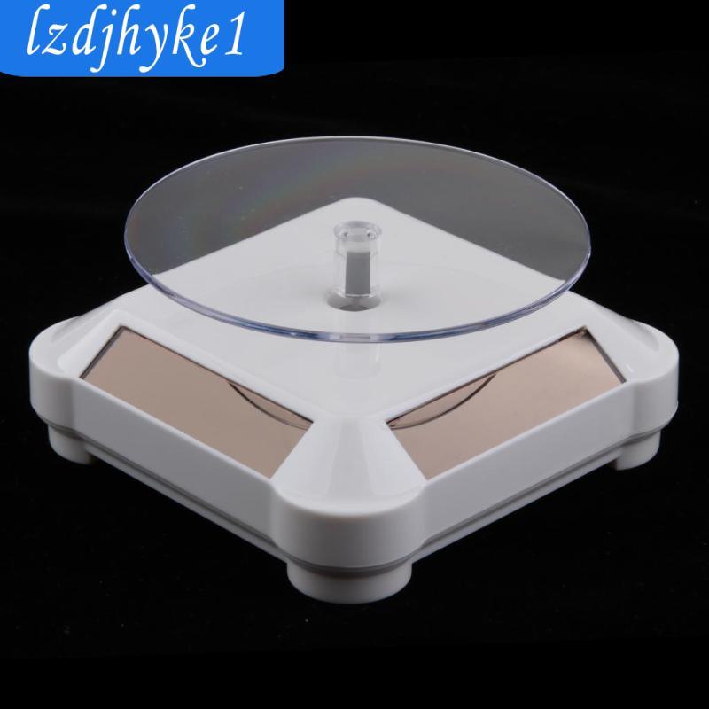 Xoay 360 Độ Loại Bàn Xoay Chạy Bằng Năng Lượng Mặt Trời Đế Trang Sức Điện Thoại MP4