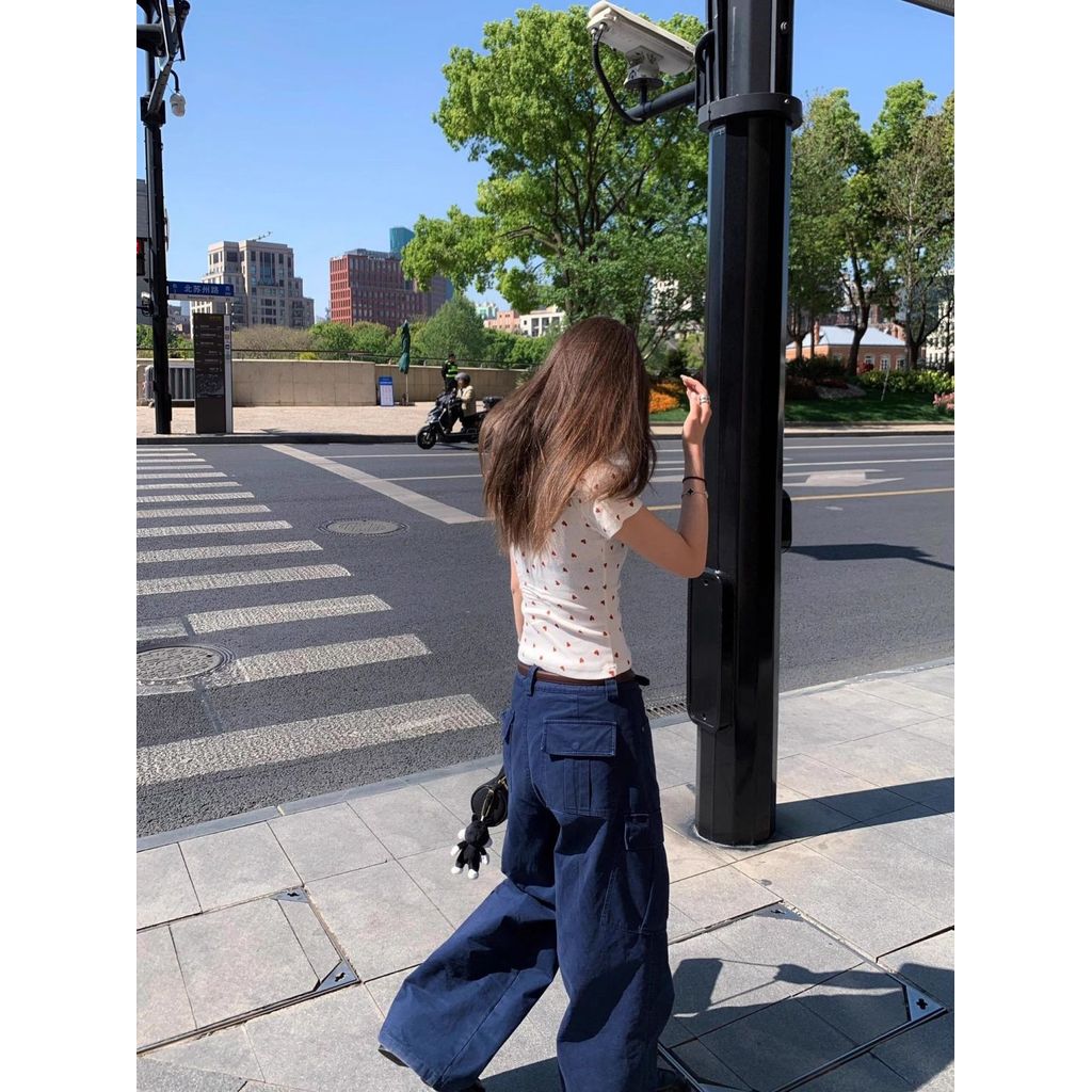 Milyfashion Cổ Tròn In Hình Tình Yêu Tay Ngắn T Mùa Hè Phong Cách Mới Chính Hãng Vai Slim-fit Ôm Hơn Nhìn Phù Hợp Với Hàng Đầu Hợp Thời Trang Cho Bé tee BRIY
