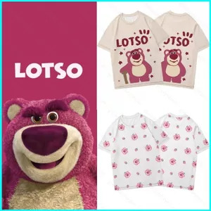 Áo thun cosplay GN Toy Story Disney Lotso vải 3D tay ngắn, phù hợp mùa hè