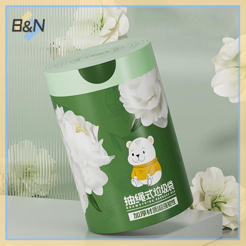 B & N In Túi Đựng Rác Di Động Dày Hoạt Hình Nhà Bếp Phòng Tắm Túi Đựng Rác Dây Rút Dùng Một Lần.