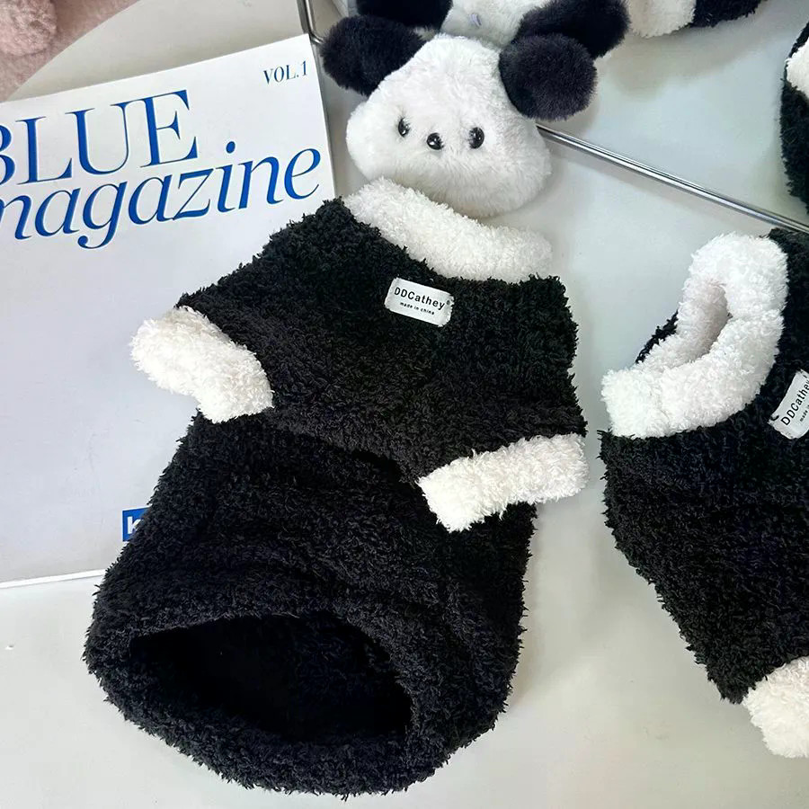 Áo khoác hai chân lông cừu hai mặt Shih Tzu Màu sắc phù hợp với áo Vest giữ nhiệt Thích hợp cho chó nhỏ
