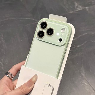 Ốp điện thoại cửa sổ nhỏ kính nhạy băng cao cấp cho iPhone17 16 15 14 13 12 11 Pro Max bảo vệ camera chống sốc chống rơi mặt sau cứng