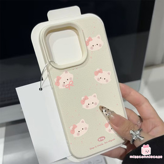 Ốp Lưng Cho Iphone 17 11 12 13 16 14 15 Pro Max Air 14 15 16 Plus XS X XR MAX Đơn Giản Dễ Thương Ngọt Ngào Họa Tiết Mèo Con Cảm Giác Da Da Họa Tiết