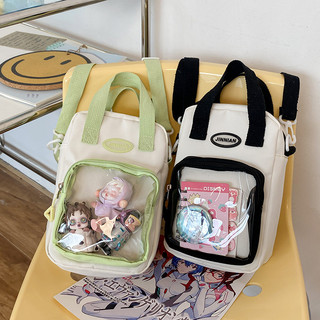 Túi đeo chéo itabag trang trí chữ cái có thể điều chỉnh dây đeo vai nylon chống thấm nước dành cho nữ