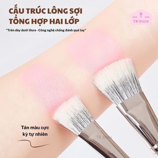 Cọ Kem Nền Đầu Dẹt GECOMO - Thiết Kế Cho Khuôn Mặt Châu Á, Tán Lớp Nền Mỏng Mịn G1132 G1133