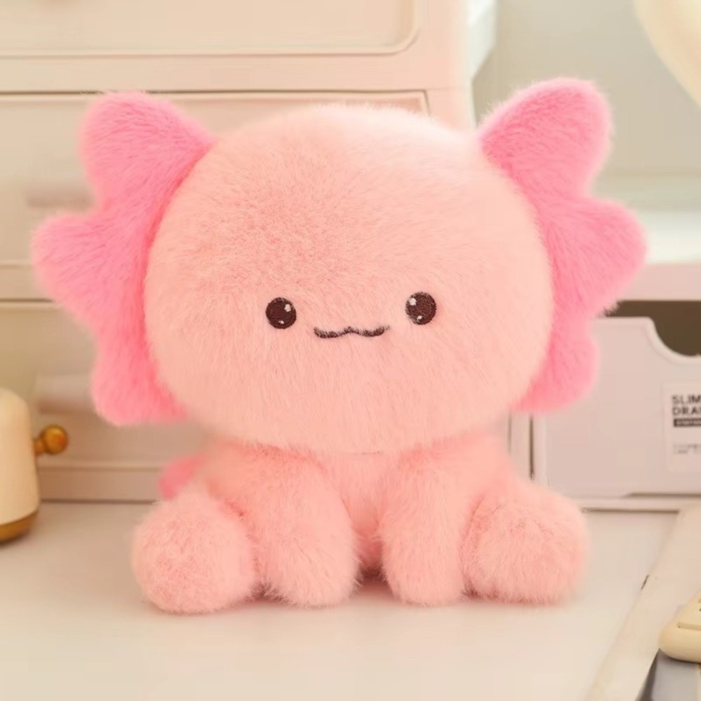 YOLOGO 1 Búp Bê Nhồi Bông, Đồ Trang Trí Kawaii Búp Bê Đồng Hành Sang Trọng Siêu Mềm, Búp Bê Axolotl Salamander Dễ Thương Trang Trí Nhà Đồ Chơi Động Vật Sang Trọng Quà Tặng Sinh Nhật
