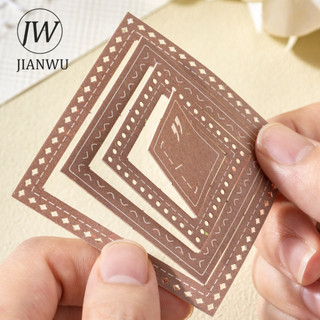 JIANWU Ngoại Vi Tầm Nhìn Series Vintage Nhãn Biên Giới Phong Cảnh Chất Liệu Cắt Dán Sổ Lưu Niệm Nhãn Dán Sáng Tạo Tạp Chí Văn Phòng Phẩm