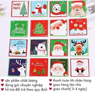 Thiệp Noel Giáng Sinh Giấy Viết Tay Chúc Mừng Merry Christmas Siêu Xinh Nhiều Mẫu Tổng Hợp Timo GQ70