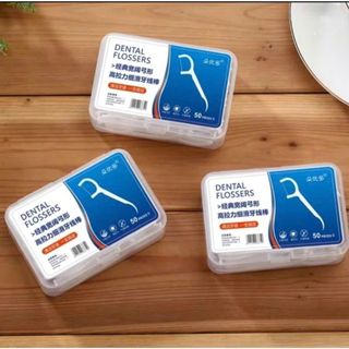 Tăm Chỉ Nha Khoa 50 Cây - Vệ Sinh Răng Miệng Hiệu Quả với Dental Flossers