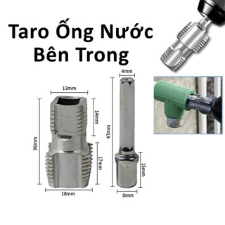 Đầu tạo ren ống lắp máy khoan MẪU MỚI, Dụng cụ tạo ren ống nước kích thước 1 / 2In 3 / 4