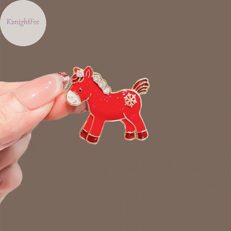 Áo Khoác Len Hình Ngựa Đỏ Dễ Thương, Thổ Cẩm Cho Các Cô Gái - Perfect Quà Tặng Năm Mới