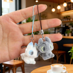 Cặp đôi không răng Túi ánh sáng Búp bê Dây chuyền điện thoại di động Quà tặng nhỏ Sáng tạo Tame Rồng Master Mặt dây chuyền Cùng phong cách Sách nhỏ màu đỏ