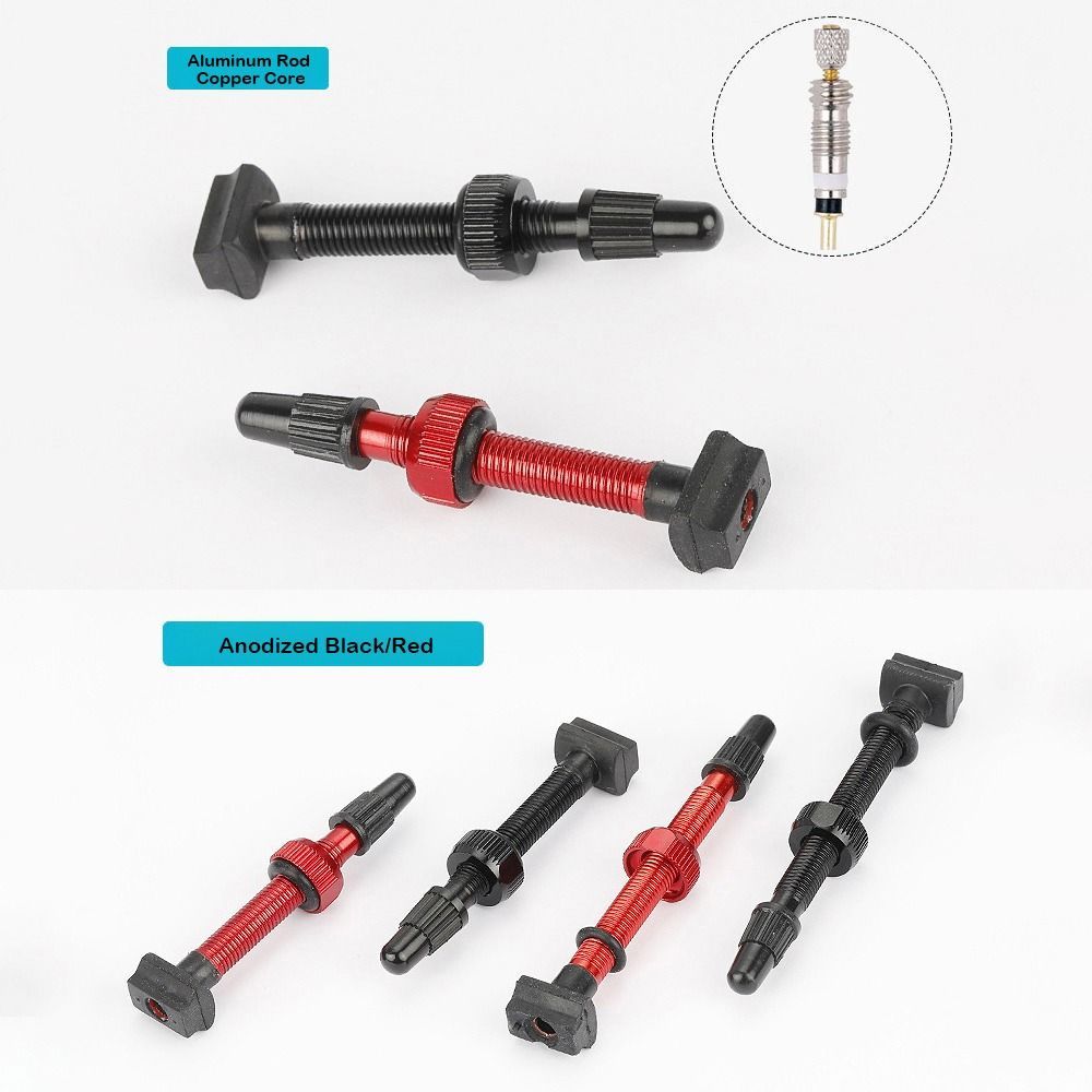 Vòi phun chân không xe đạp, van Presta bền, đế vuông, thanh nhôm 45/60/80mm, nhiều màu, dụng cụ ngoài trời