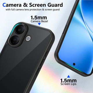 Dành Cho Vivo V60 Lite 4G / 5G Ốp điện thoại Cứng Mờ Da-Cảm Giác Mềm Khung TPU Chống Sốc Mỏng Vỏ
