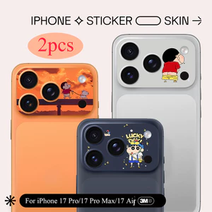 Dành Cho iPhone 17 Pro / 17 Pro Max DIY Crayon Shin-chan Mềm Mờ Camera Giấy Dán Phim / Bảo Vệ Camera Chống Trầy Xước