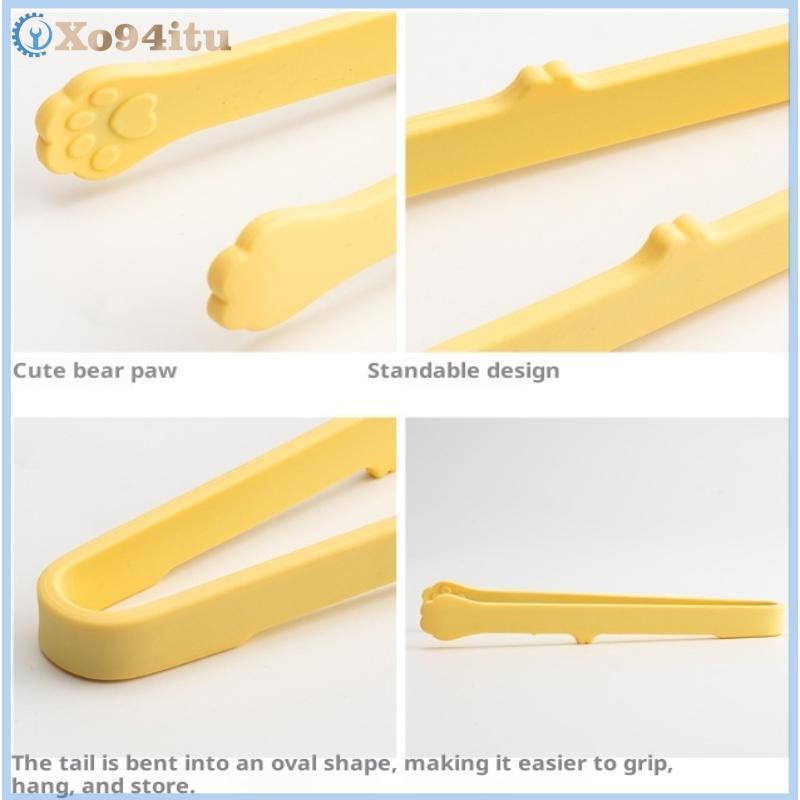 XOITU Sáng Tạo Nhật Bản Paw Shape Silicone Snack Thực Phẩm Kẹp Tay Cầm Chống Trơn Trượt BBQ Bánh Mì Kẹp Phụ Kiện Nhà Bếp VN