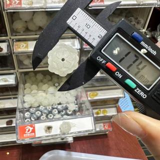 Đá Dạ Quang Khắc Hoa Sen Hạt Phụ Kiện Vòng Tay Vòng Cổ Phụ Kiện diy Handmade Hạt RLTB