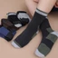 Tất dày nam màu sắc block, thoải mái mùa đông, tất thể thao chống ẩm và thoáng khí