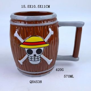 Cốc nước gốm hình đầu lâu Phim hoạt hình Hàng hóa sáng tạo Thùng cốc