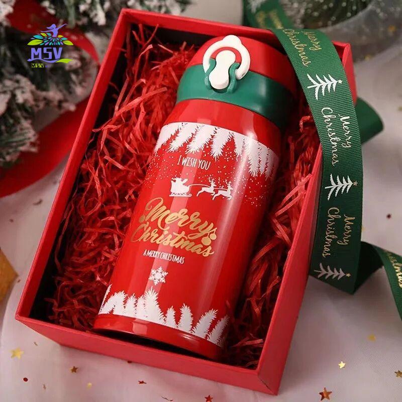 Bình Nước Bình Giữ Nhiệt Giáng Sinh - Cốc Cách Nhiệt Dễ Thương Cho Nữ Sinh Quà Tặng Ngày Lễ